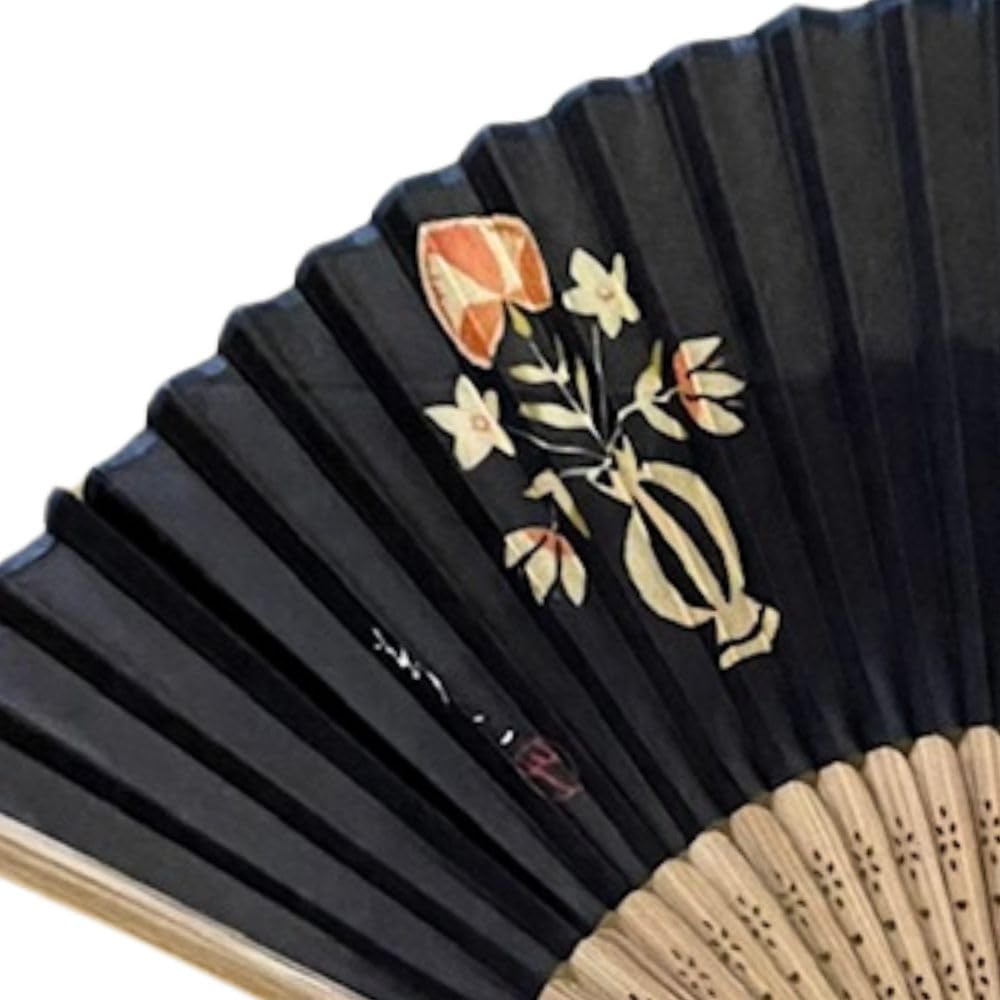 Acacia Style Folding Kimono Shop Quality Silk Folding Fan for Includes Lace Folding Boxed Gift 20Y3 Left-Handed Fan, Women, Bag, (Nadeshiko