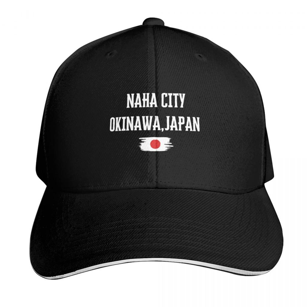 Naha Stadt Okinawa Japan Design Japan Flagge Design Karate Design Baseballkappe Geburtstag Sonnenkappe Golf Damen Unisex