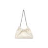 New CHARLES&KEITH Polyurethane Small CK Bag Shoulder Bag Large Size Women's Noir Black/Cream Milk White CK2-20782266