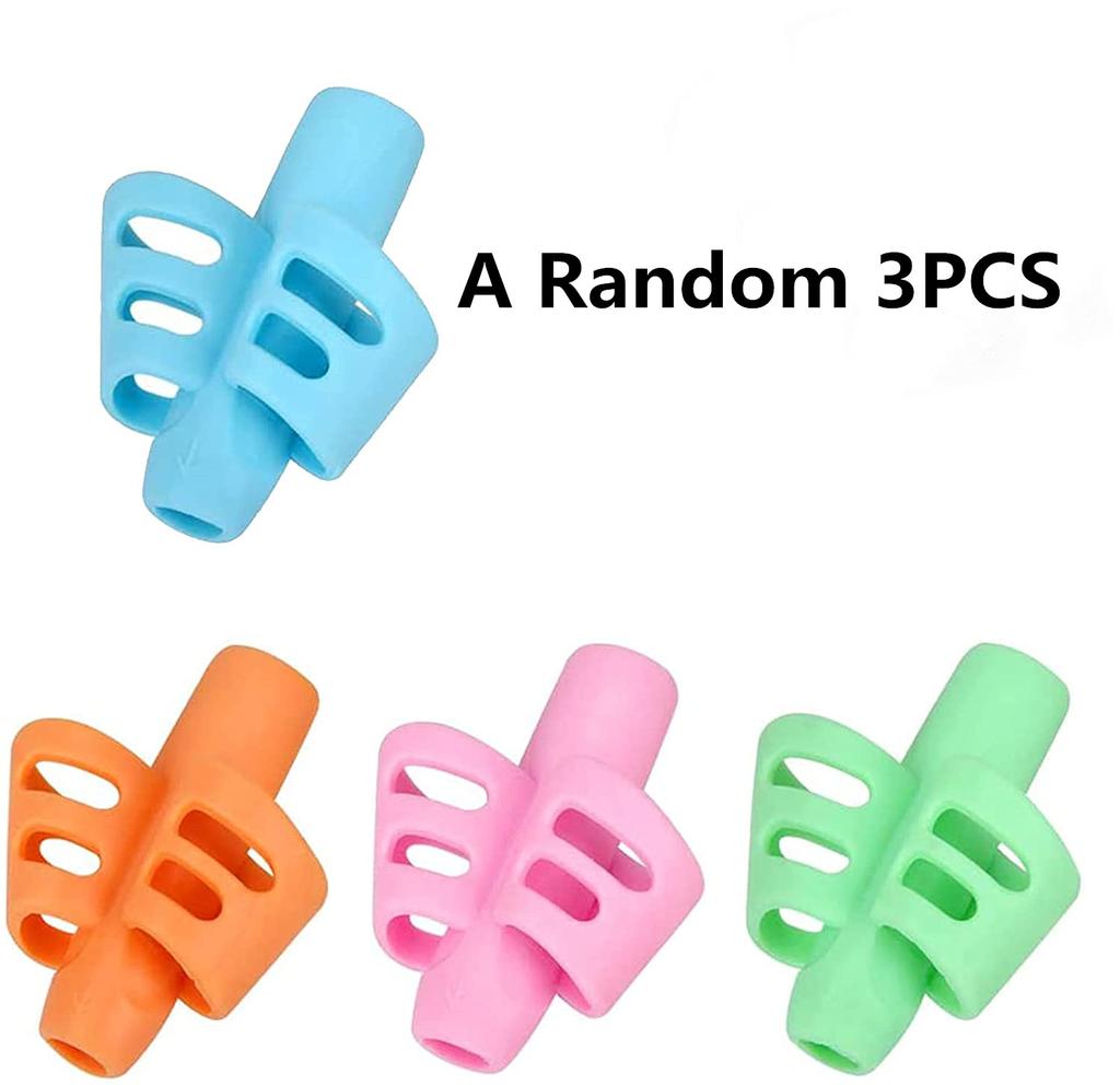 1/3 buc. Suport pentru creion pentru copii, pentru copii, pentru practica de învățare, stilou din silicon, dispozitiv de corectare a posturii pentru studenți.