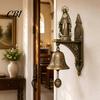 Resin Religious Statue Our Lady of Grace Wall Bell, Catholic Chime, Virgin Mary Chime For Meditation Hanging Prayer Bell for Home Altar Christian