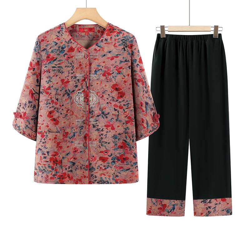 Yuzhaolin New Chinese Style Embroidered Summer Outfit 4XL