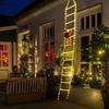 LED Santa Climbing Ladder Outdoor Christmas String Lights - Waterproof Eaves Decoration