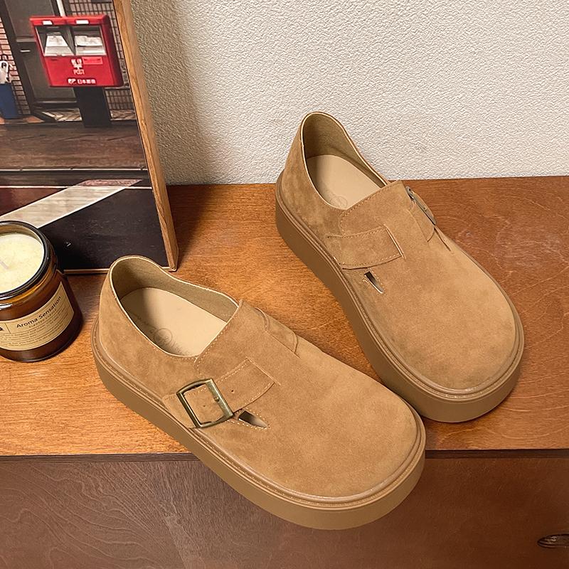 

Модные лоферы женские туфли 2024 новый тренд толстая подошва сочетание цветов вся повседневная обувь для женщин плоская дизайнерская обувь 35 коричневый