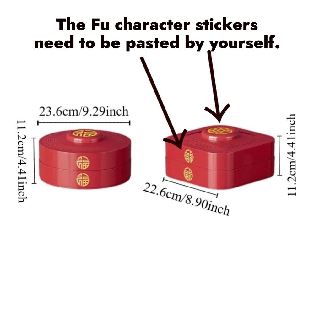 2 Layers Nut Serving Tray 8-Compartment Biscuit Fruit Plate Multi-functional Candy Box Party