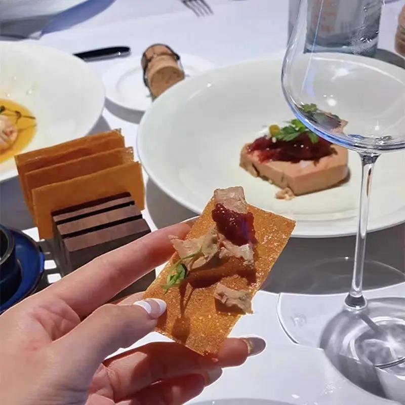 Creative Wooden Tableware Restaurant Rectangular Molecular Cuisine Appetizer Tableware Food Display Tableware Dinner Plate