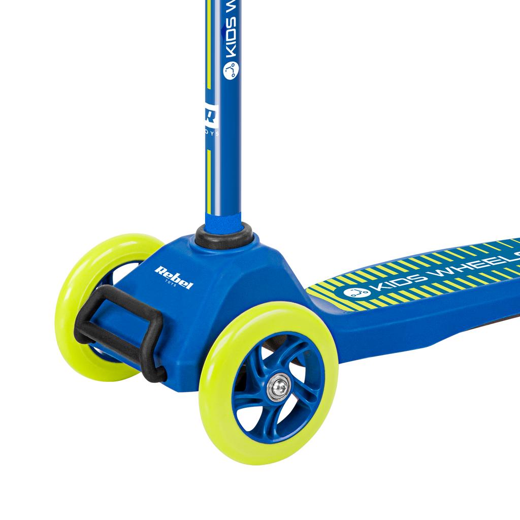Tříkolová balanční koloběžka Rebel Wheels pro děti, lehká a nastavitelná