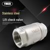 YMER Stainless Steel DN15 Vertical Lift Check Valve with Threaded Connection