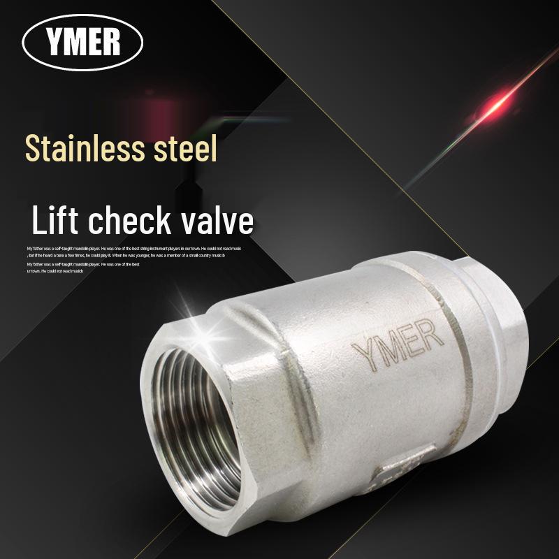 YMER Stainless Steel DN15 Vertical Lift Check Valve with Threaded Connection