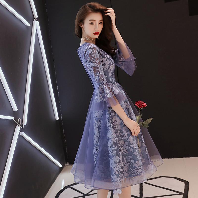 New V-neck Evening Dress for the Annual Meeting, Usually Can Wear Spring Elegant Temperament Celebrity Medium and Long Dress