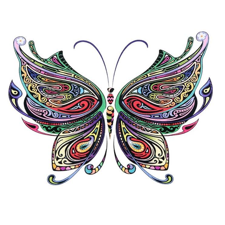Lion & St. Mark's Basilica Glass Car Decal (Butterfly)