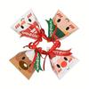 50pcs Christmas Boxes, 6 Styles Christmas Gift Boxes Xmas Paper Boxes with Ribbon Boxes for Christmas Party Supplies