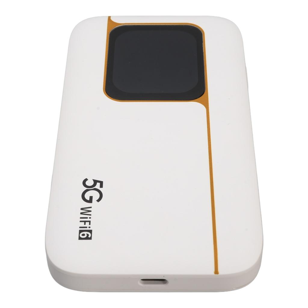 5G WiFi 6 Mobile Hotspot 2.01 Inch Touch Screen 7100mAh Portable Mobile WiFi Router with Sim Card Slot Supports 16 Devices