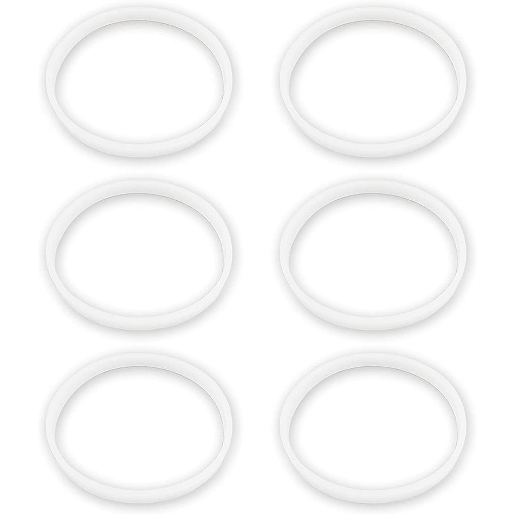 6 Pack Rubber Gaskets Replacement Seal White O-Ring for Ninja Juicer Blender Cups Replacement Parts Seals BL770 Small China Mainland