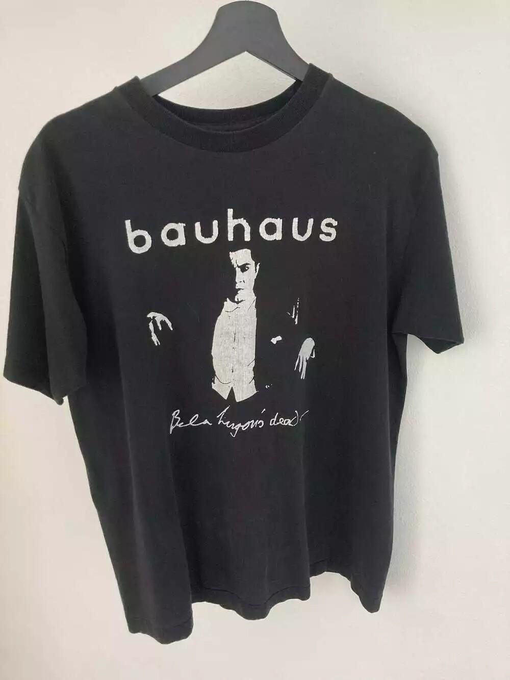 Reprint 1980s Bauhaus Bela Lugosi s Dead Black Unisex Tshirt Reprint S-5XL M