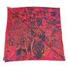 CARTIER PANTHERE Leopard Logo Large Scarf 140 Stole/Shawl Cashmere / silk Red