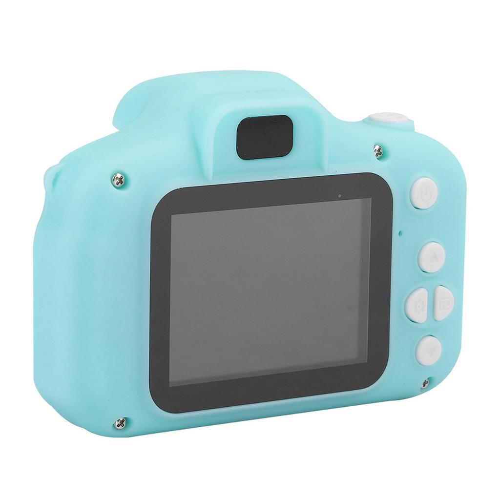 HD Cartoon Digital Video Camera Toy DIY Photos Video Recording for Children KidsGreen