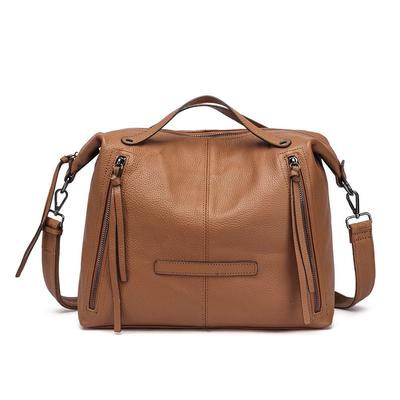 New Genuine Leather Women's High-Capacity Fashionable Crossbody Shoulder Handbag - Versatile Autumn Pillow Bag