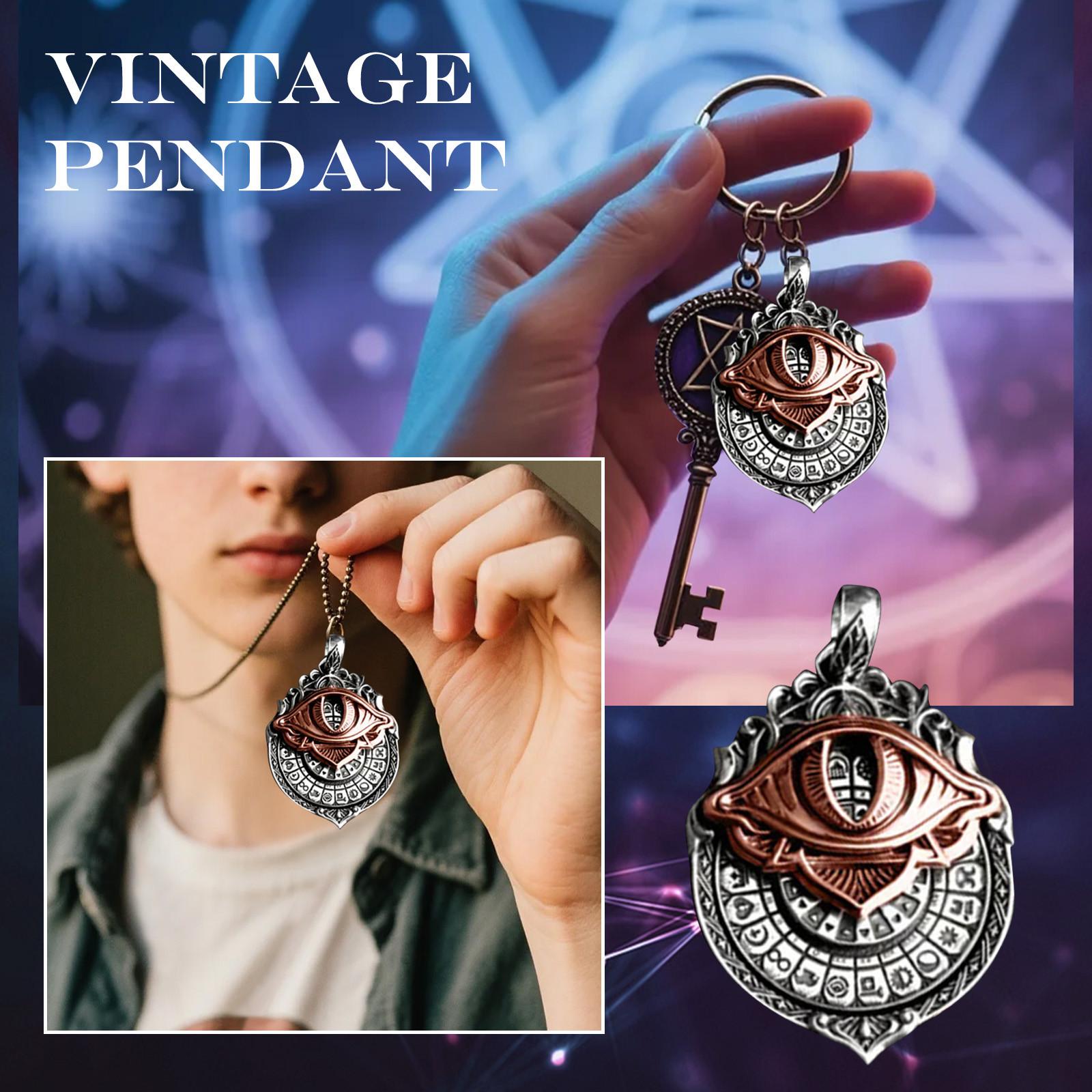 

Кулон - Ожерелье «Всевидящее око», Кулон-карта, Мистические гадания, Духовное руководство, Прозрение судьбы, Плавное вращение One Size