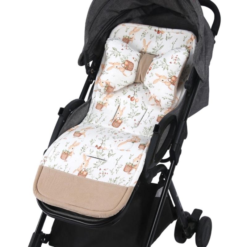Breathable Pram Seat Pad Mattress Toddlers Newborns Strollers Seat Liner Strollers Pad Baby Pushchair Double Sided Cushion