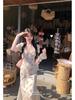 White Tower Women's Elegant Fairy Style Lace Dress - Summer/Autumn Korean Chic Long Dress
