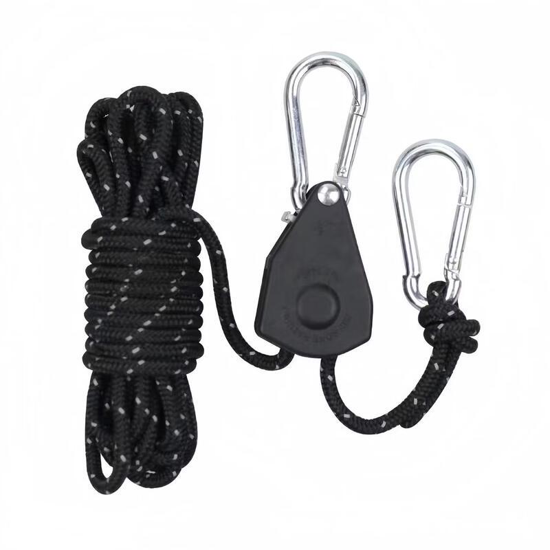 Brangdy Reflective Tent Rope Tensioner with Pulley Adjuster