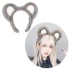Fun and Safe Plush Animal Ears Headband for Costume Parties Role Playing Soft Wear Adults Comfortable Hairpiece
