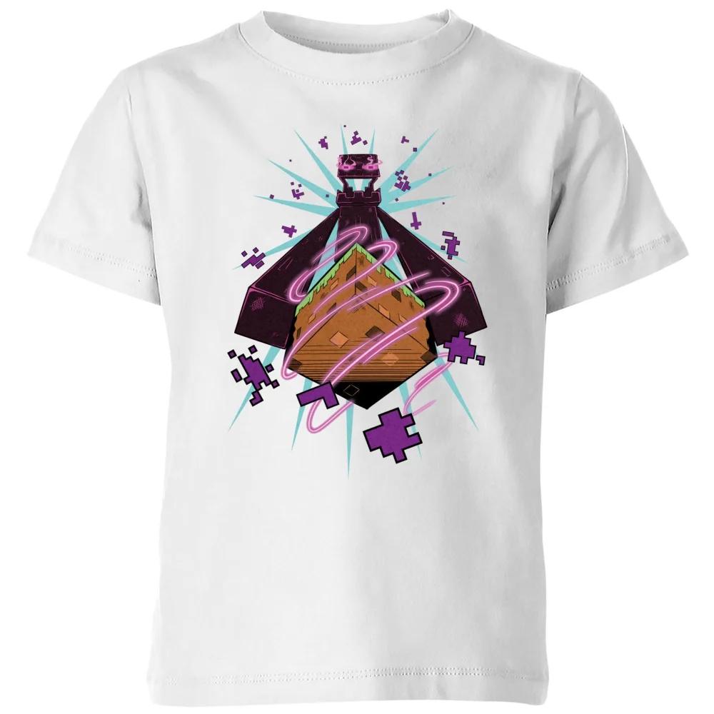 Minecraft Figure Kids  T-Shirt - White - 3-4 Years 120