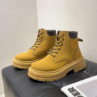 Stiefel im britischen Stil für Damen, neuer Herbst, lässig, Retro, kurze Stiefel, trendige Schuhe, vielseitige Internet-Promi-Martin-Stiefel für Damen