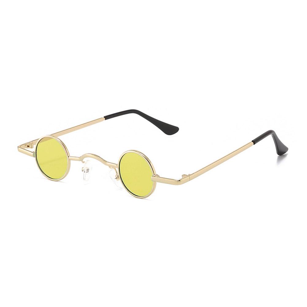 Retro Hippie Small Round Sunglasses For Men Women Vintage Metal Frame Mini Round Sun Glasses Hip-hop Eyewear UV400 For Outdoor