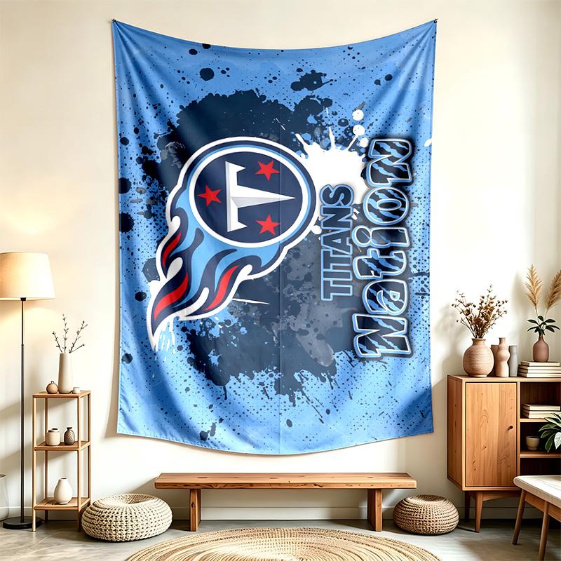Tennessee Titans (1) Tapestry Suitable For Decorating Homes Dorms And Bedrooms Soft To The Touch And A Perfect Gift For Friends And Family