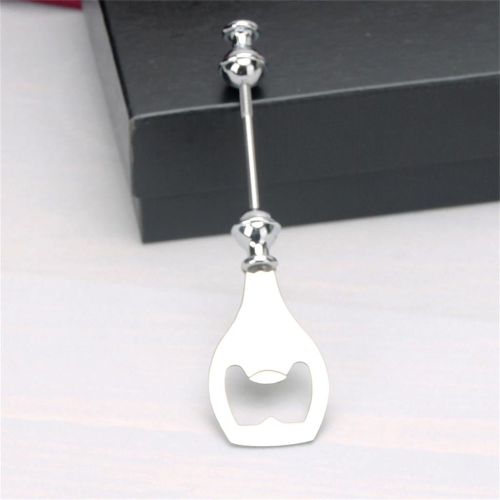 DIY Beaded Beer Opener Customizable Bead Beer Opener Stainless Steel Bottle Opener Hardware for Wines Wedding Party Bar