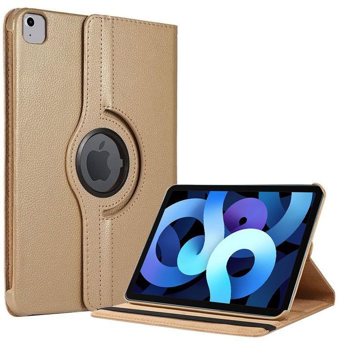 Protective Case - BOOLING - for iPad Air 11 Inch - 360° Rotation - Gold - Synthetic Leather