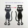 5PCS 3D Stereo Kawaii Cat Hollow Animal Bookmark For Girl Gift Plastic Cute Student Reading Stationery Magnetic Bookmark