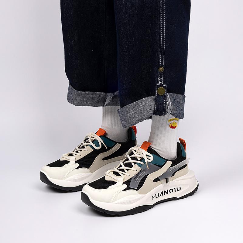 Global Casual Shoes Men's Spring Men's Shoes Heightened Platform and Versatile Men's Sports Dad Shoes ZHQ-XB020