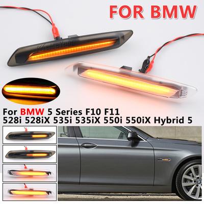 Dynamische LED Seitenmarkierungsleuchten Sequentielle Blinker für BMW 5er F10 F11 528i 528iX 535i 535iX 550i 550iX Hybrid 5
