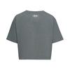 Under Armour Rival Boxy Washed Sports Casual Simple Loose Breathable Comfortable Daily Short Sleeve T-Shirt Women tops Clay-Green 6011065-709