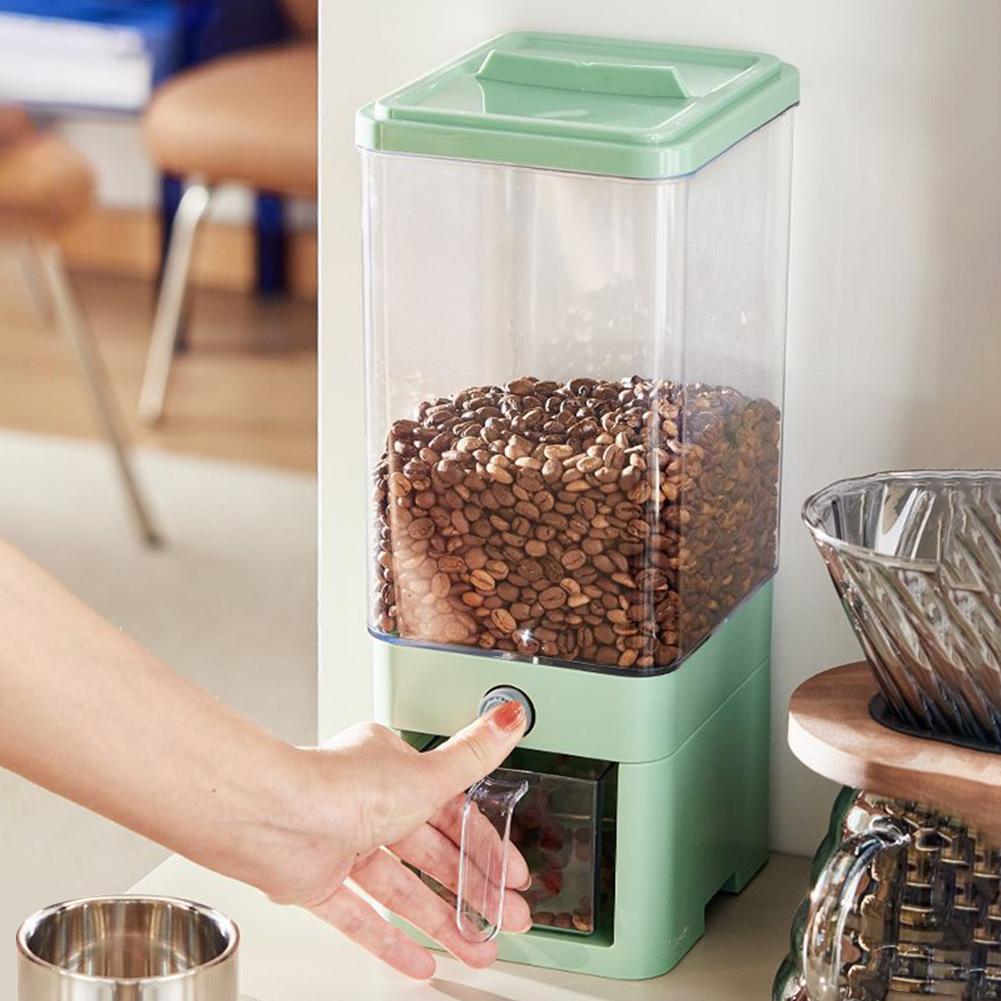 Cutie de depozitare a cerealelor sigilată tip presă de 3750 ml, durabilă, rezistentă la umiditate, pentru nuci și boabe de cafea