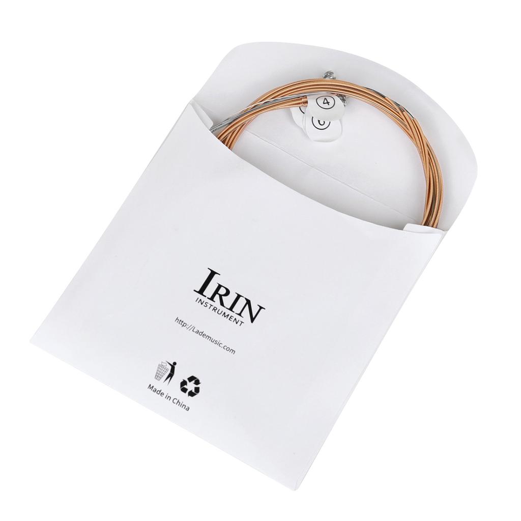 IRIN Acoustic Guitar Strings Carbon Steel Red Copper Winding Antirust Coating Acoustic Folk Guitar Strings Guitar Accessories