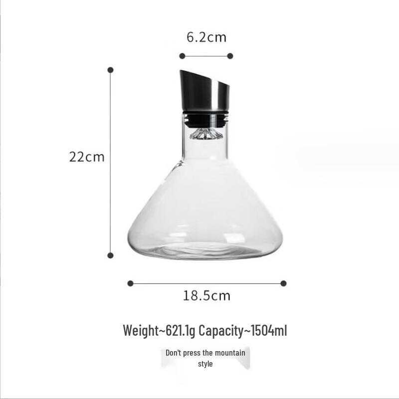Crystal Glass Waterfall Wine Decanter