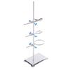 Laboratory Stand Set Stainless Steel Lab Support Stand Set with Flask Clamp and Burette Clamp