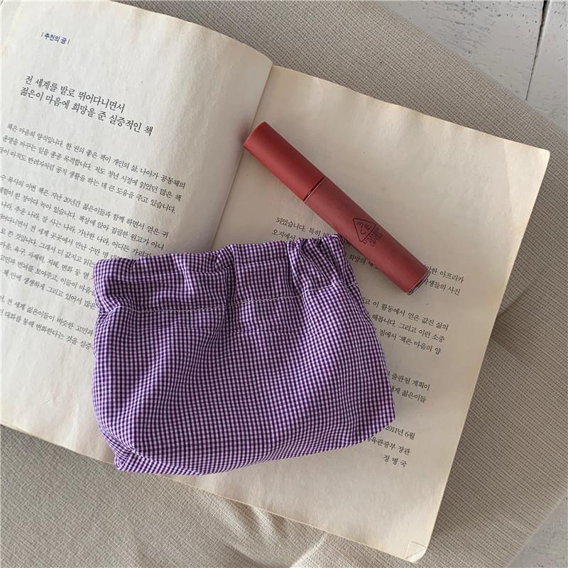 

Женский решетчатый золотой маленький контрастный цветной кошелек с нулевым размером, мини-косметичка с ключом от туалетного столика OneSize фиолетовый