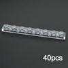 MOC Transparent Bulk Bricks 1x1 2x4 1x4 Clear Building Block Wall Panels and Baseplates
