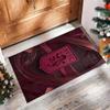Aston Villa Football Print Crystal Velvet Rug, Comfortable Water Absorbent Non Slip Indoor Floor Carpet