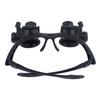 Vergrößerungslinsen Doppelte Brille LED Reparatur Brillen Typ Kopfbedeckung Lupe mit 2 LEDs 6 austauschbare Linsen