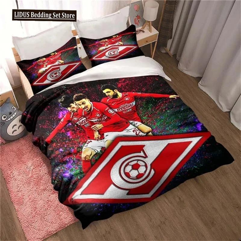FC Spartak Moscow Football 3D Print Bedding Set Cute Quilt Cover Bed Cover With Pillowcase Custom Bedding Queen King Full Size