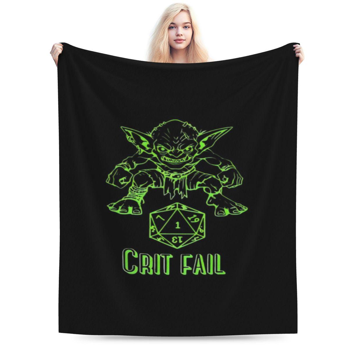

Crit Fail Custom Comfortable Gift An UltraSoft Micro Fleece Blanket 75x100cm 30x40in