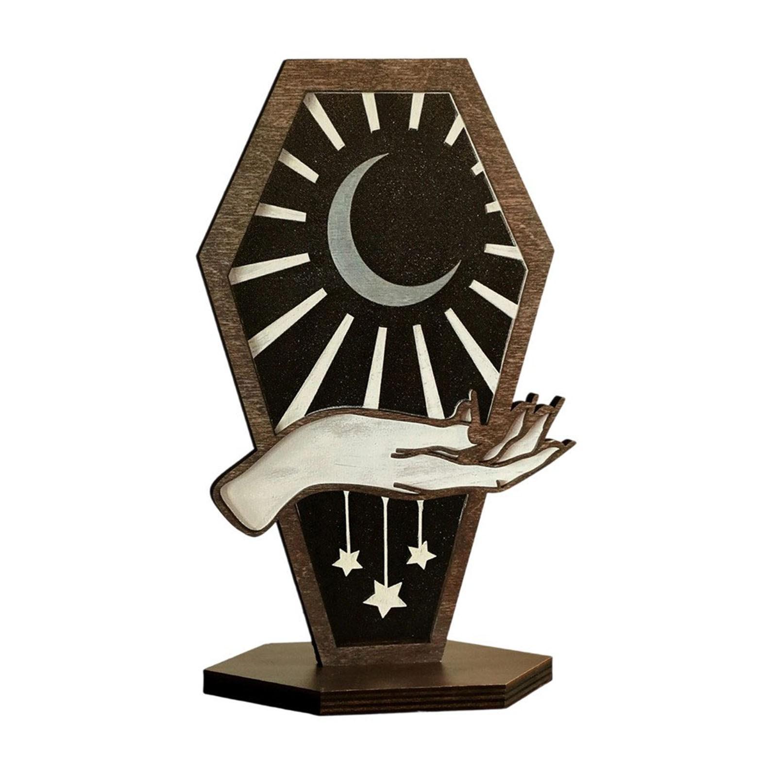 

Gothic Witch Hand Coffin Sign (Halloween Desk Decor) One Size