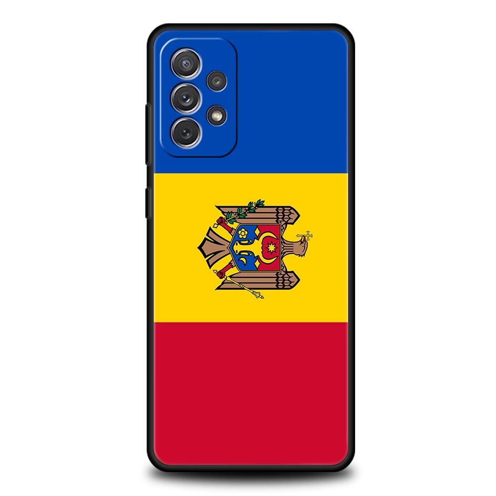 Moldawien Flagge Handyhülle Für Samsung Galaxy A15 A13 A51 A71 A41 A31 A21S A03S A05 A35 A32 A55 A23 A25 A33 A53 A73 5G Hülle