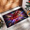 Tappeto in Flanella Stampato AC Milan Antiscivolo Morbido Poliestere Tappeto per Pavimento Tappetino Decorativo da Interno per Camera da Letto Soggiorno Divano Sala Giochi Decorazione Casa